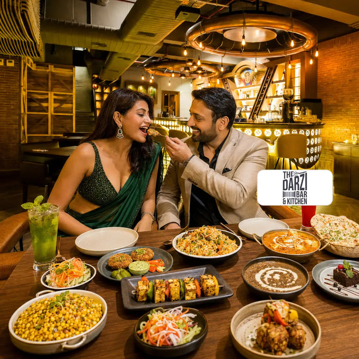 Vegetarian 4-Course Dining Experience for Two at The Darzi Bar & Kitchen, Connaught Place