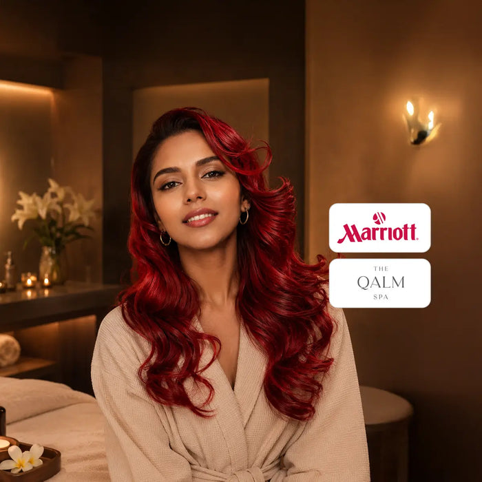 Vibrant Sloulder Length Hair Colour Experience at The Qalm Spa & Salon - Indore Marriott Hotel