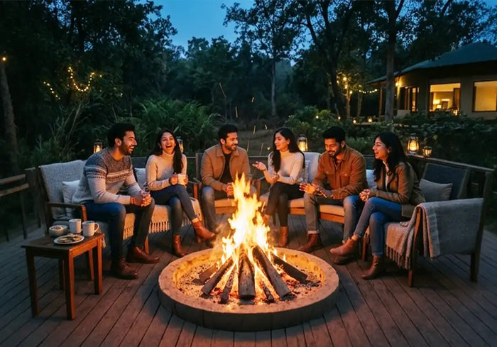 Warm Private Bonfire Experience for Up to 6 Guests in Kanha
