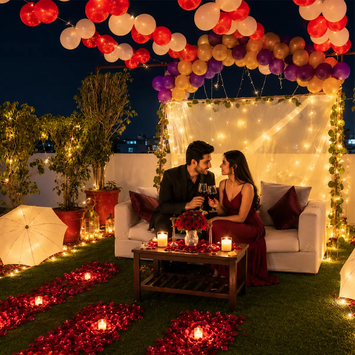 Memorable Rooftop 3-Course Dinner for Two at Mavens Hotel Gurugram