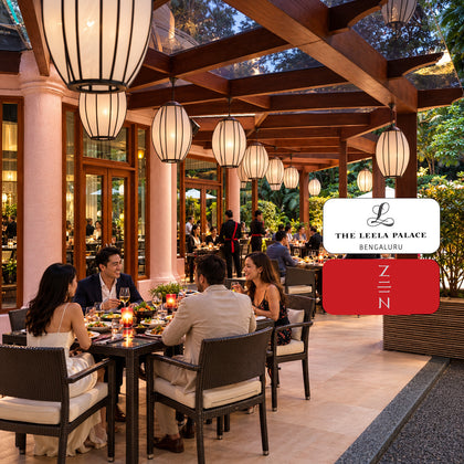 The Leela Palace Bengaluru - Indulgence Fine Dining Experience for Two at ZEN