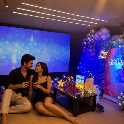 Elegant Lavender Private Theatre Celebration Experience for Two