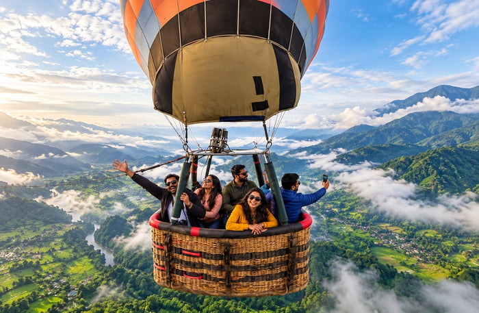 Hot Air Balloon Adventure Gift Box: Discover Stunning Landscapes from the Skies Across India