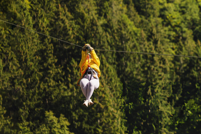 Zipline in Mawkdok, Meghalaya