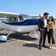 Romantic 30-Minute Private Cessna 172 Flight Experience Over Mumbai Skyline with Romantic Celebration Setup