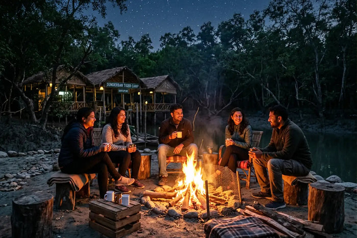 Private Bonfire Experience for Five at Sunderban Tiger Camp in Dayapur