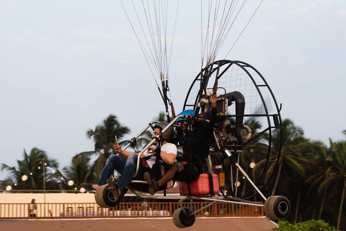 Powered Paragliding at Colva Beach, Goa