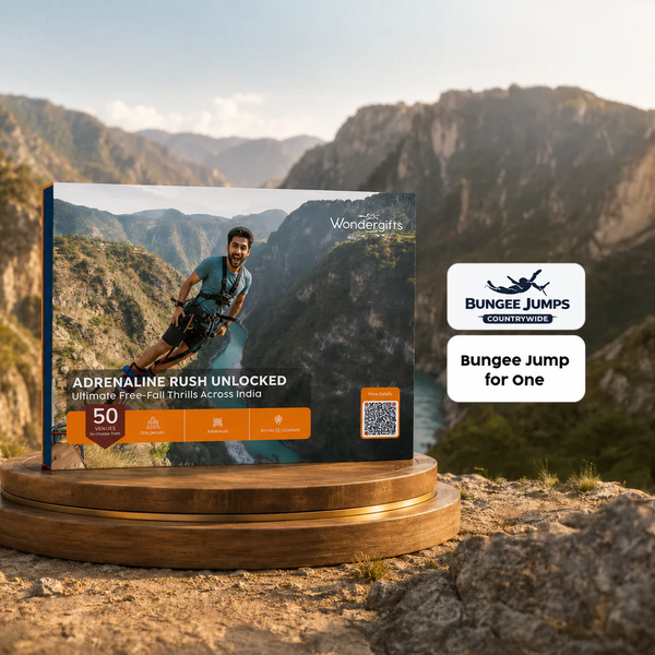 Bungee Jump Gift Box: Heart-Pounding Free-Fall Adventures Across 22 Locations in India