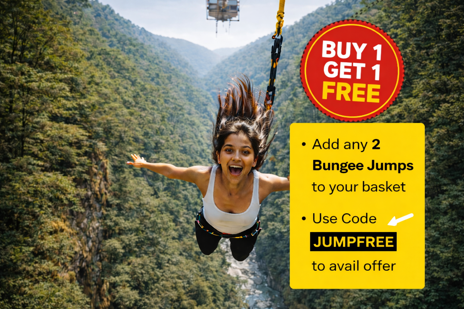 Bungee Jumping in Rishikesh, Goa. Highest Jumps & Instant Booking