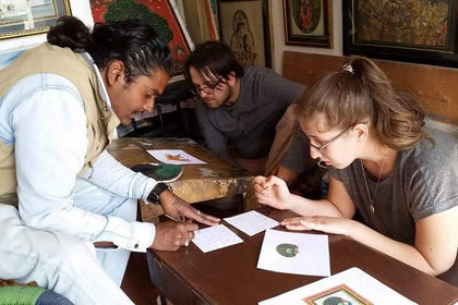 Curated Traditional miniature painting class at Pacific Art