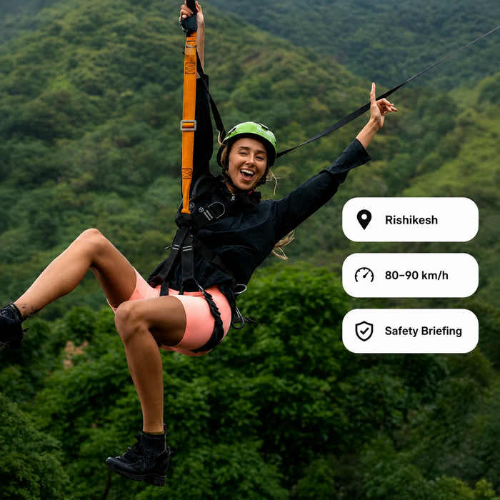 Adventure-Loaded White Water Ziplining in Rishikesh