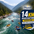 Immersive 14km River Rafting Adventure from Pirdi to Bajaura in Manali