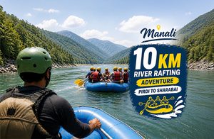 Thrilling 10km River Rafting Adventure from Pirdi to Sharabai in Manali