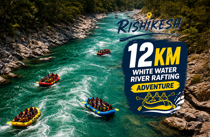 Thrilling 12km White Water River Rafting Experience in Rishikesh
