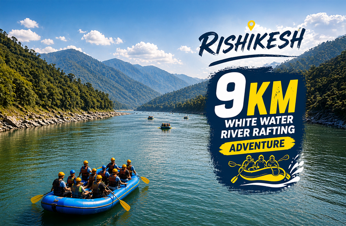 Beginner-Friendly 9km White Water River Rafting Adventure in Rishikesh