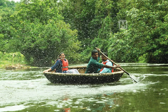 Scenic Traditional Coracle Ride in Kerala by Bond Safari Kovalam