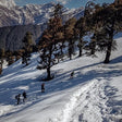 Climbing up Chandrashilla peak