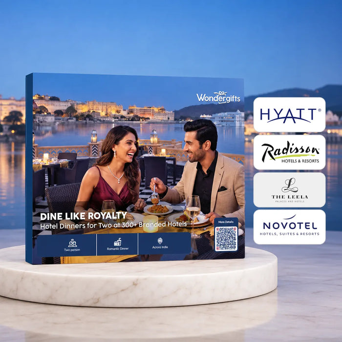 Grand Hotel Dining Gift Box - Hotel Restaurant Dinners for Two at 300+ Branded Hotels Across India