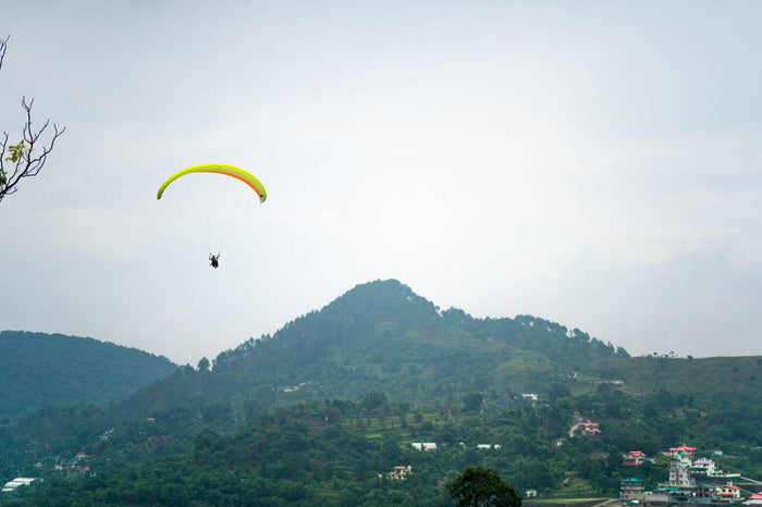 Paragliding near Sattal Lake, Uttarakhand