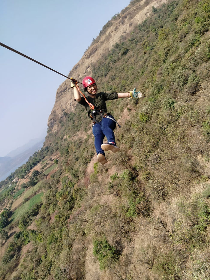 Zipline in Malhar Machi Resort, Pune