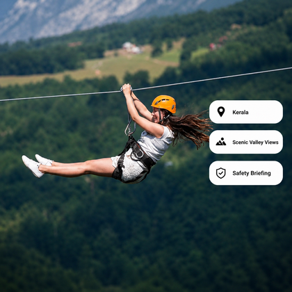 Adventure-Loaded Scenic Ziplining in Kerala on One of India's Longest Lines