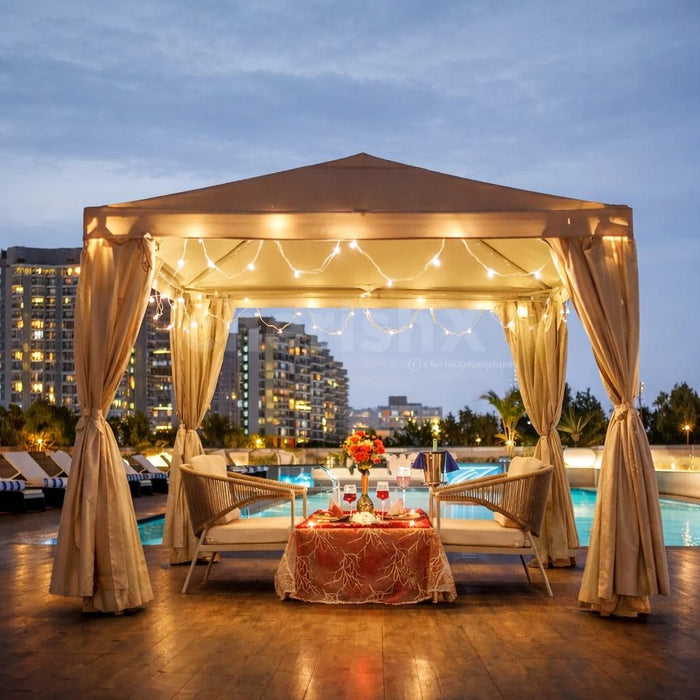 Enchanting Poolside Cabana Dinner at Hilton