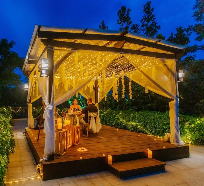 Signature Gazebo Grandeur Vegetarian Candle Light Dinner Experience for Two at RADSUM – Aravali Hills, Gurugram