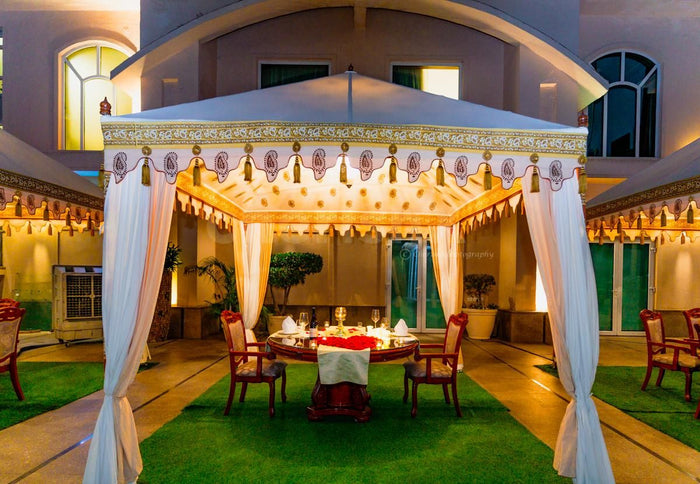 Fountain Side Gazebo Dining by The Umrao