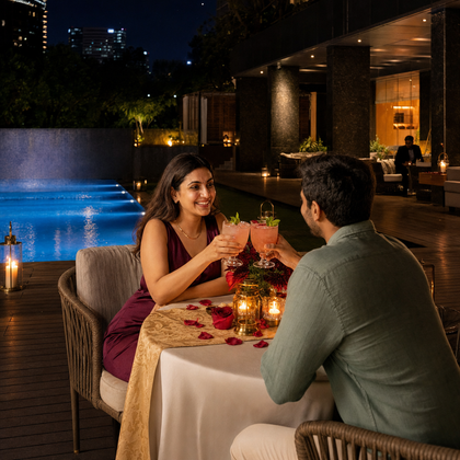 Romantic Poolside 5-Course Candlelight Dinner for Two at The Park Bengaluru