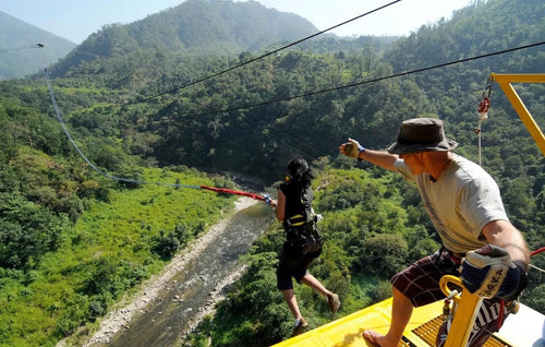 Valley Rope Jump in Rishikesh by Jumpin Heights