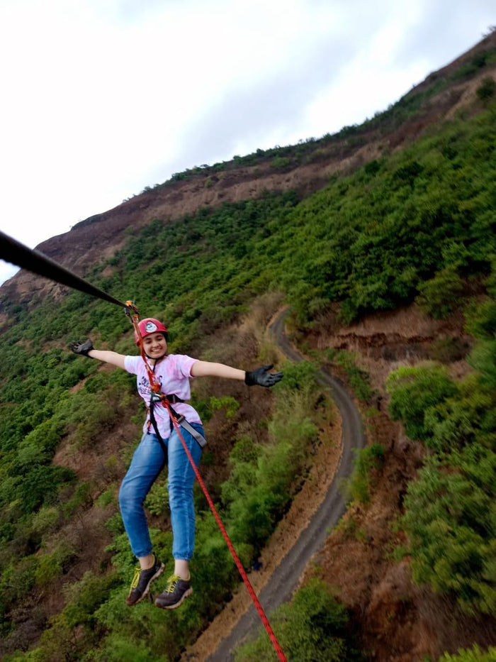 Zipline in Malhar Machi Resort, Pune