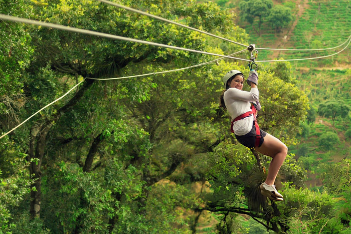 Zipline in Mawkdok, Meghalaya