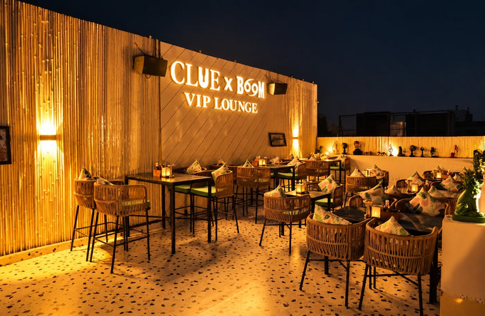 Clue Lounge & Bar New Delhi - Enchanting Rooftop Dining Experience for Two