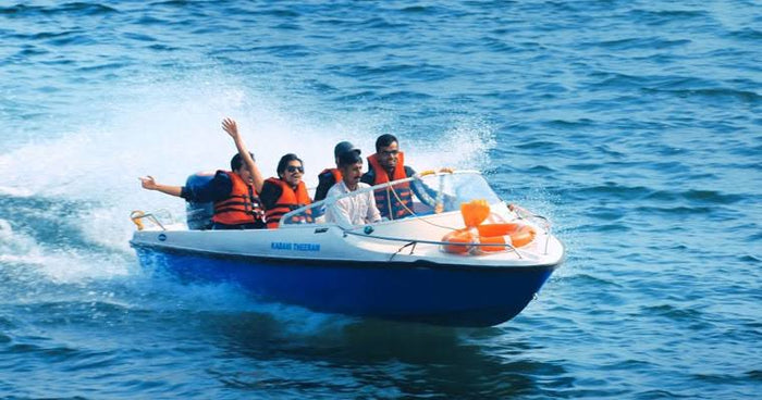 Thrilling High-Speed Boat Safari for Four in Kerala by Bond Safari Kovalam