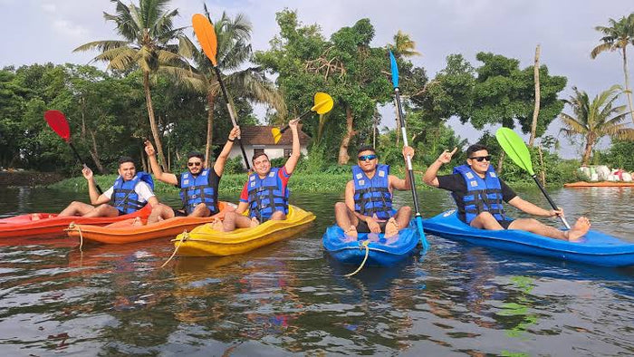 Scenic Freshwater Kayaking Experience in Kovalam