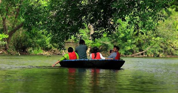Scenic Traditional Coracle Ride in Kerala by Bond Safari Kovalam