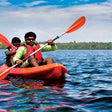 Scenic Freshwater Kayaking Experience in Kovalam