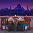 Romantic Vegetarian Private Dining Experience for Two with Taj Mahal View in Agra