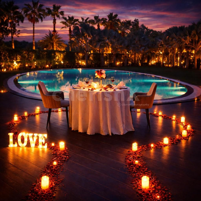 Luxurious Poolside Candlelight Dining at Atrio