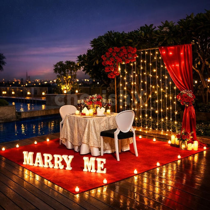 Luxury Proposal Poolside Dining by Radisson