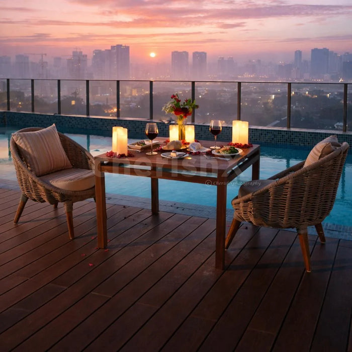 Pool Side Dinner Gift Box: Romantic Dining Experiences for Two at Premium Venues Across India