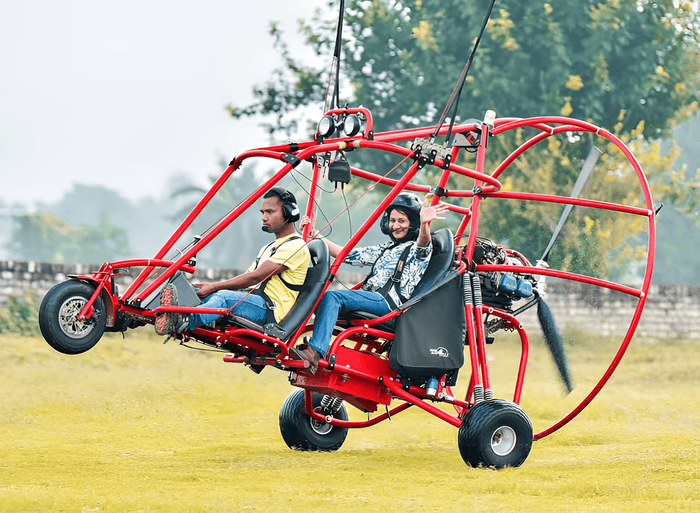 Powered Paragliding at Colva Beach, Goa