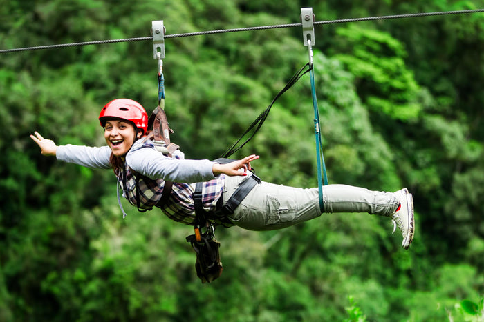 Ziplining at Kikar Lodge, Punjab