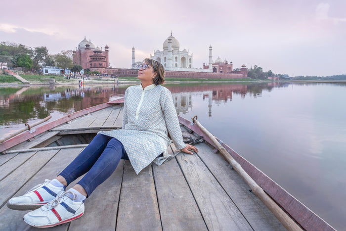 Boat Ride at the Taj Mahal