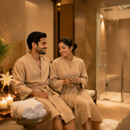Relaxing One-Hour Couple Swedish  Massage at Meghavi Wellness Spa - The Belvedere Golf And Country Club - Ahmedabad