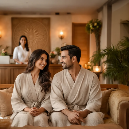 Relaxing 90-Minute Couple Massage at Four Fountains Spa - PCMC - Pune