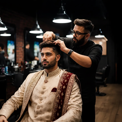 Stylish Groom Makeup Experience at Zivaya Spa – Wyndham Grand, Udaipur