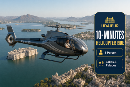 Breathtaking Udaipur 10-Minutes Helicopter Ride Over Lakes and Palaces