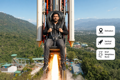 Exhilarating Rocket Ejector Adventure with Zero-Gravity Himalayan Views