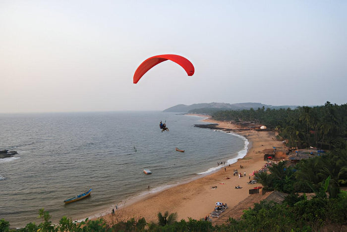 Power Paragliding at Arambol Beach, Goa